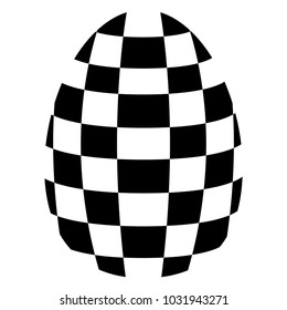 Easter egg silhouette