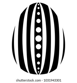 Easter egg silhouette