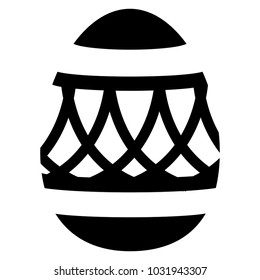Easter egg silhouette