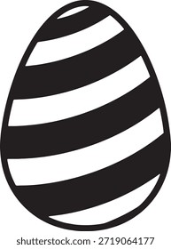 Icono de la silueta del huevo de Pascua Vector estampado decorado celebración de vacaciones de primavera tradición festiva decoración estacional logo símbolo símbolo colorido diseño ilustración