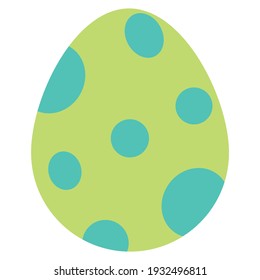 Easter egg silhouette. Vector illustration