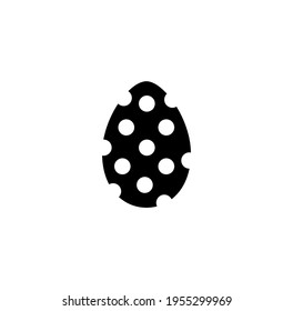 Easter egg simple icon set vector illustration