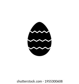 Easter egg simple icon set vector illustration