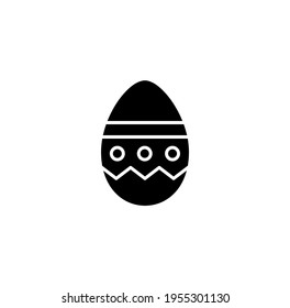 Easter egg simple icon set vector illustration