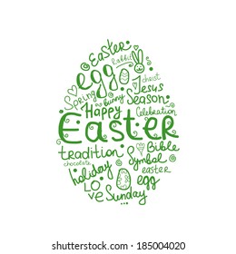 Easter egg, sketch for your design