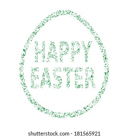 easter egg stamped