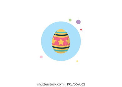 Burbuja del círculo de la estrella del huevo de Pascua