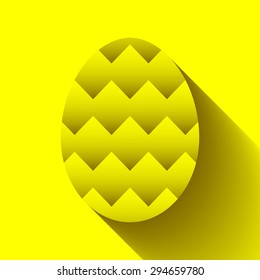 Easter egg symbol with zigzag pattern for greeting cards, decoration, icon designs and as part of other creative works.
Editable vector with several layers.
Eps 10