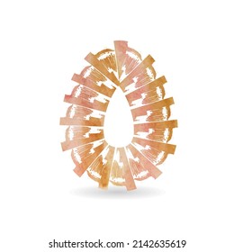  Easter egg textured vector illustration background