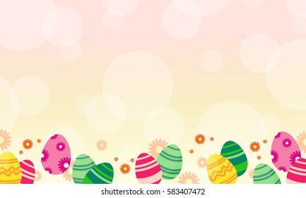 Easter Egg Theme Greeting Card