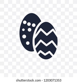 Easter egg transparent icon. Easter egg symbol design from Christmas collection. Simple element vector illustration on transparent background.