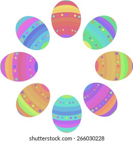 easter egg unusual bright vector