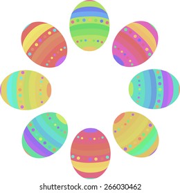 easter egg unusual bright vector