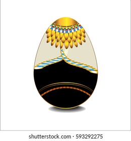 Easter Egg, vector arts designed Egyptian style.