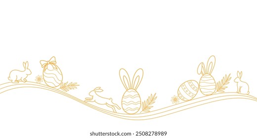 Easter Egg Vector Background Illustration