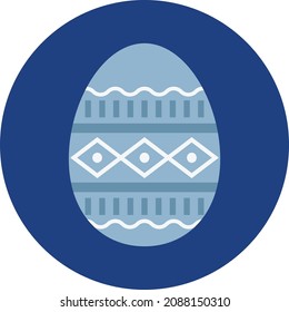 Easter Egg Vector Color Icon which can easily editable

