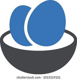 Easter egg vector glyph colour icon
