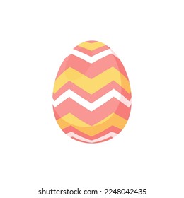Easter egg. Vector graphics in flat style