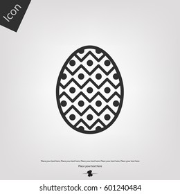Easter egg vector icon