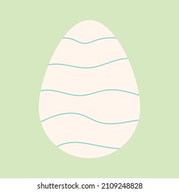 Easter egg. Vector icon colorful easter eggs. Vector illustration for your easter posters.