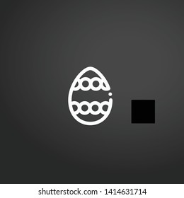 Easter Egg vector icon. Easter Egg concept stroke symbol design. Thin graphic elements vector illustration, outline pattern for your web site design, logo, UI. EPS 10.