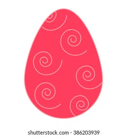 Easter egg vector icons flat style.