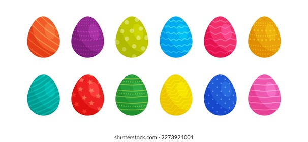 Easter egg vector icon,spring  cartoon set, egg huny. Colorful gift isolated on white background. Holiday illustration 