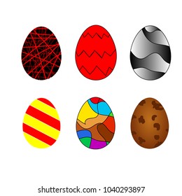 easter egg.  vector illustration.
