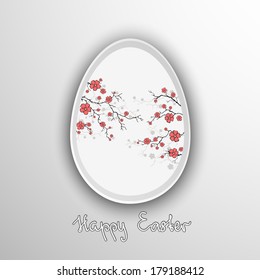 Easter egg. Vector illustration.