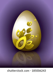 Easter Egg Vector Illustration.