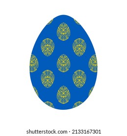 The Easter egg. Vector illustration.