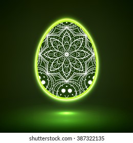 Easter egg . Vector illustration.