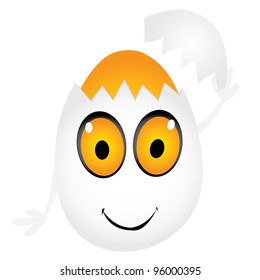 easter egg. vector illustration.