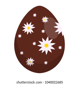 Easter egg, vector illustration in cartoon style, isolated.