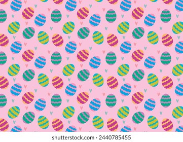 Easter egg vector Easter illustration with colorful chocolate eggs for designs pattern