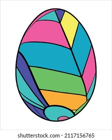 Easter Egg Vector Illustration Decorative Ornaments