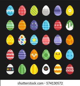 easter egg vector illustration flat design