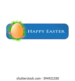 Easter egg vector illustration flower celebration symbol