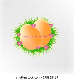 Easter egg vector illustration flower celebration symbol