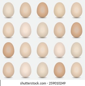 Easter egg vector pattern on nice background