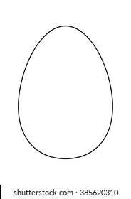 Easter egg vector symbol , icon  design. Spring illustration isolated on white background.