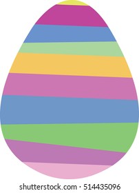Easter egg vintage retro design
