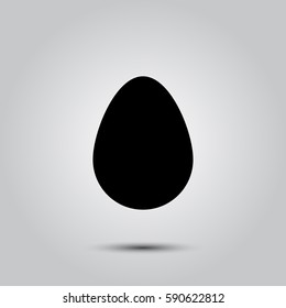 Easter egg for your design. Located on a white background