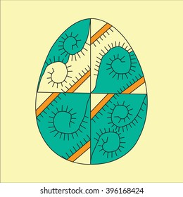 Easter egg.Easter eggs for Easter holidays design