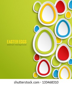 Easter eggs abstract colorful background. Vector illustration.