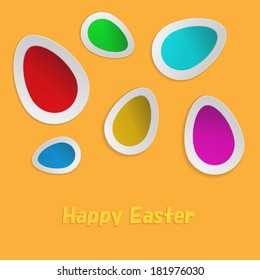 Easter eggs abstract colorful background. Vector illustration. 
