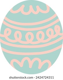 Easter eggs, artistic patterns on eggs from painting on easter day