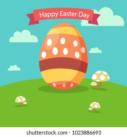 Easter eggs background