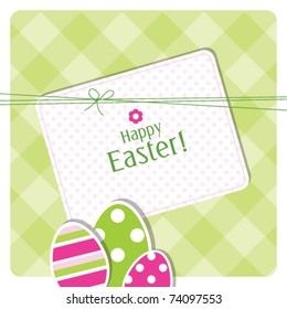 easter eggs - easter background card with copy space