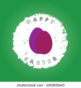 Easter Eggs Background in grunge design for happy holidays. EPS10 vector illustration.
